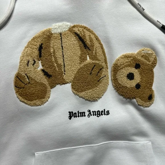Palm Angels Bear Hoodie ‘White’ - Picture 4 of 8